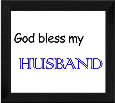 44% OFF on Ellicon B558 God Bless My Husband Showpiece - 19.5 cm