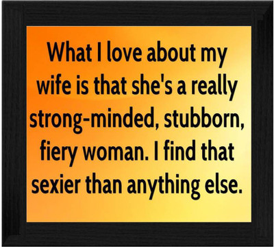 44% OFF on Ellicon B612 Quotes Wife Showpiece - 19.5 cm