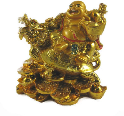 12% OFF on Eshoppee Vastu Feng Shui Laughing Buddha Sitting On Dragon Tortoise Showpiece - 10 cm 12% OFF on Eshoppee Vastu Feng Shui Laughing Buddha Sitting On Dragon Tortoise Showpiece - 10 cm