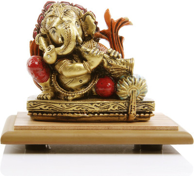 19% OFF on Adaa Lord Ganesha playing flute (Orange) Showpiece - 10 cm 19% OFF on Adaa Lord Ganesha playing flute (Orange) Showpiece - 10 cm