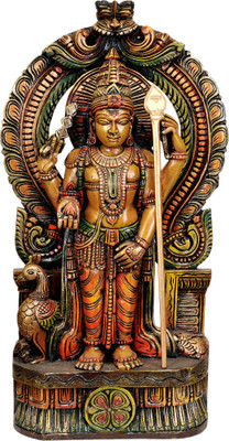 20% OFF on Exotic India Karttikeya - Hindu War God Showpiece - 58.42 cm