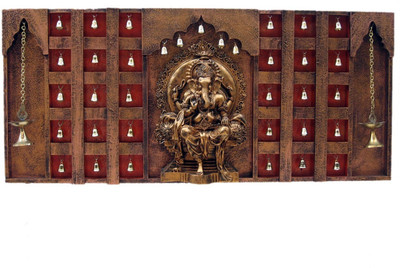 8% OFF on Krafthub Big Ganesha Surrounded With Bells Showpiece - 38 cm 8% OFF on Krafthub Big Ganesha Surrounded With Bells Showpiece - 38 cm