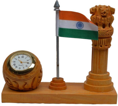 59% OFF on JaipurCrafts Ashoka Piller With National Flag & Clock Showpiece - 12.7 cm 59% OFF on JaipurCrafts Ashoka Piller With National Flag & Clock Showpiece - 12.7 cm