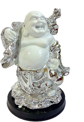 28% OFF on Aadi Shakti Silver Metal D?cor Standing Laughing Buddha Statue By Return Favors Showpiece - 12.5 cm 28% OFF on Aadi Shakti Silver Metal D?cor Standing Laughing Buddha Statue By Return Favors Showpiece - 12.5 cm