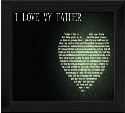 44% OFF on Ellicon B395 I Love My Father Showpiece - 19.5 cm