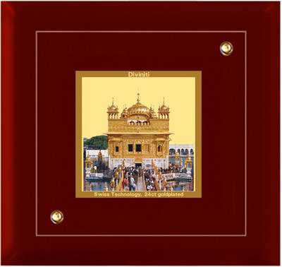 Diviniti Golden Temple Showpiece - 10 cm Diviniti Golden Temple Showpiece - 10 cm