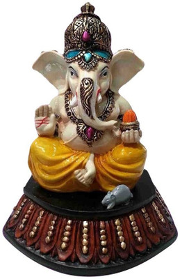 55% OFF on Earth Statue Ganesha Idol with Crown Showpiece - 15.875 cm 55% OFF on Earth Statue Ganesha Idol with Crown Showpiece - 15.875 cm