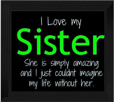 44% OFF on Ellicon B528 I Love My Sister Showpiece - 19.5 cm