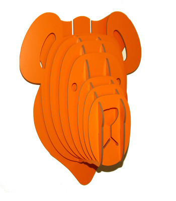 37% OFF on Panache Animal Head AH002-Orange Showpiece - 80 cm