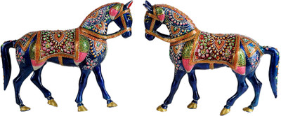 15% OFF on Exotic India Pair of Horses Showpiece - 19.05 cm Silver, Multicolor 15% OFF on Exotic India Pair of Horses Showpiece - 19.05 cm Silver, Multicolor