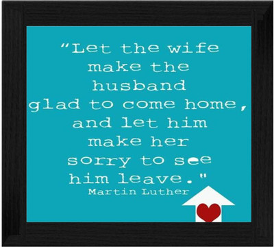 44% OFF on Ellicon B596 Love Quotes For My Husband Showpiece - 19.5 cm