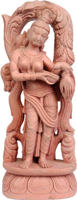 20% OFF on Exotic India Apsara (Nymph) Feeding to Her Pet Parrot Showpiece - 31.75 cm
