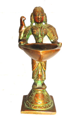 30% OFF on Craft Store India Oil Lamp Lady Showpiece - 12 cm