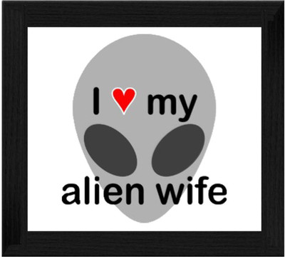 44% OFF on Ellicon B646 I Love My Alien Wife Showpiece - 19.5 cm
