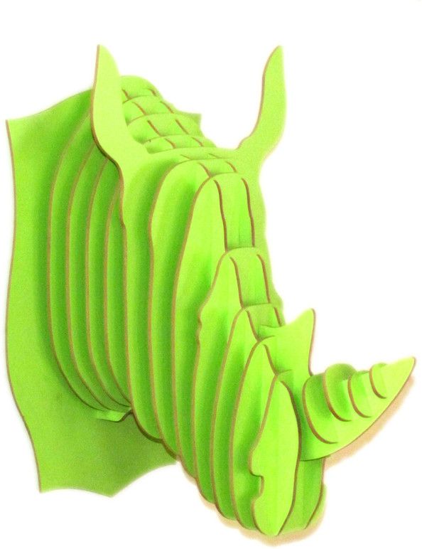 50% OFF on Panache Animal Head AH003-Green2 Showpiece - 80 cm
