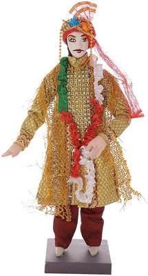 25% OFF on A33 Store A33 Cotton Stuff Indian Dulha Art Doll Showpiece - 12 cm