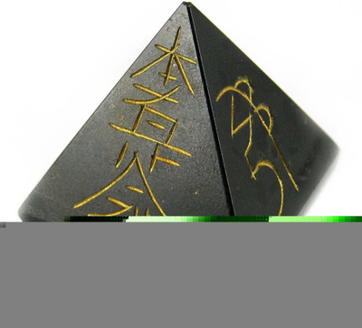 35% OFF on Eshoppee BLACK AGATE CRYSTAL PYRAMID (65-70GM) REIKI HEALING CARVED GEMSTONE CRYSTALS, HEALING CRYSTALS, REIKI HEALING PYRAMIDS Showpiece - 4.5 cm