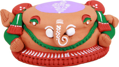 32% OFF on Adaa Terracotta - Flot Baldi Ganesha Statue - Green, Maroon and Purple Showpiece - 8.8 cm 32% OFF on Adaa Terracotta - Flot Baldi Ganesha Statue - Green, Maroon and Purple Showpiece - 8.8 cm