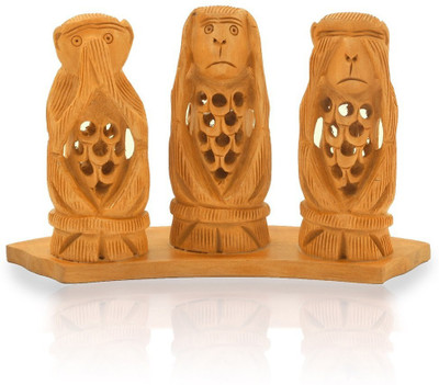 70% OFF on Little India Gandhi Monkey Set Fine Carved -158 Showpiece - 4.445 cm 70% OFF on Little India Gandhi Monkey Set Fine Carved -158 Showpiece - 4.445 cm
