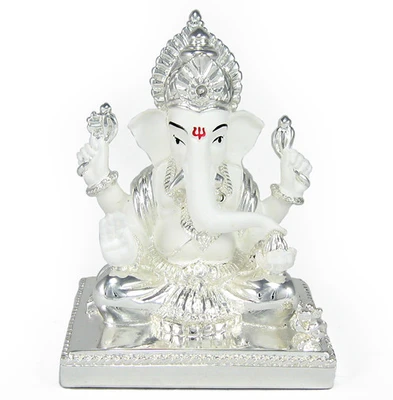 50% OFF on IndiaBuye Ganapati Murti Showpiece - 10 cm