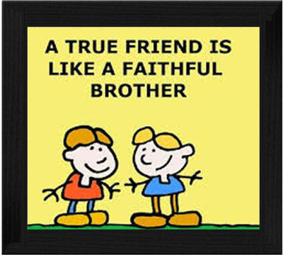 44% OFF on Ellicon B402 A True Friend Is Like A Faithful Brotherpsd Showpiece - 19.5 cm