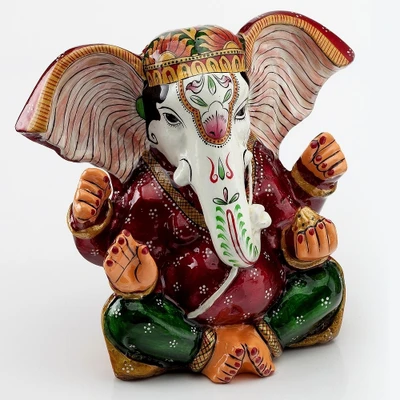23% OFF on Aapno Rajasthan Handpainted Enamelled Metal Ganapati_02 Showpiece - 13.97 cm 23% OFF on Aapno Rajasthan Handpainted Enamelled Metal Ganapati_02 Showpiece - 13.97 cm