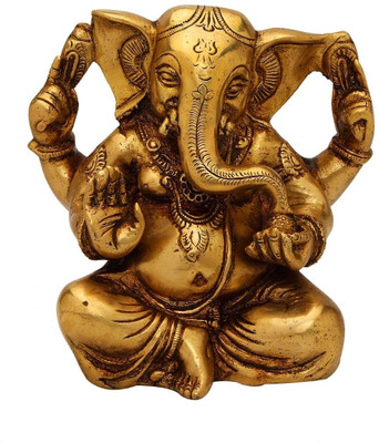 StatueStudio Sitting Ganesha Showpiece - 12.7 cm StatueStudio Sitting Ganesha Showpiece - 12.7 cm
