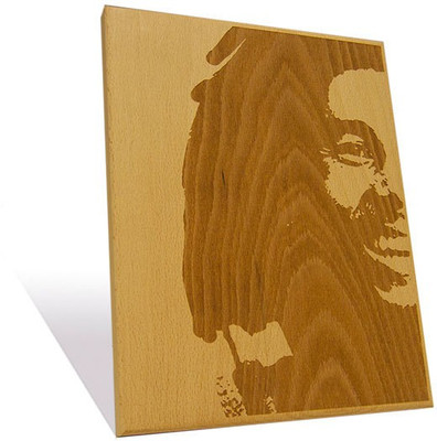 Engrave Smiling Bob Marley Halfface Plaque 12
