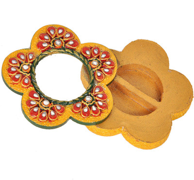70% OFF on Little India Exclusive Kundan Meenakari Flower Container 248 Showpiece - 5 cm 70% OFF on Little India Exclusive Kundan Meenakari Flower Container 248 Showpiece - 5 cm