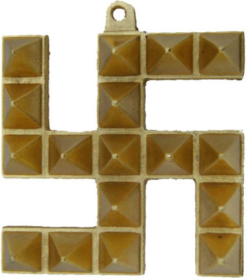 40% OFF on Divya Mantra Swastik Pyramid in Brass Finish for Good Luck Showpiece - 9 cm 40% OFF on Divya Mantra Swastik Pyramid in Brass Finish for Good Luck Showpiece - 9 cm