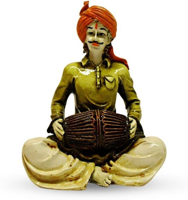 38% OFF on Earth Statue of Rajasthani Man Playing Dholak Showpiece - 15.24 cm 38% OFF on Earth Statue of Rajasthani Man Playing Dholak Showpiece - 15.24 cm
