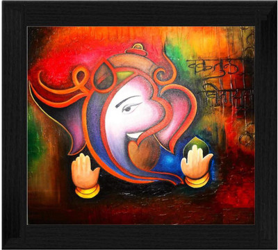 44% OFF on Ellicon B74 Ganesh Painting Showpiece - 19.5 cm
