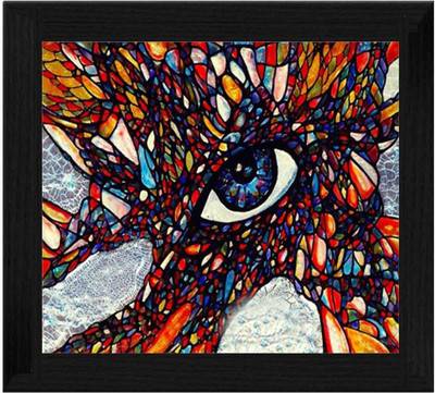 44% OFF on Ellicon B57 Eye Abstract Painting Showpiece - 19.5 cm