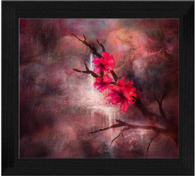 44% OFF on Ellicon B23 Flower Painting Frame Showpiece - 19.5 cm