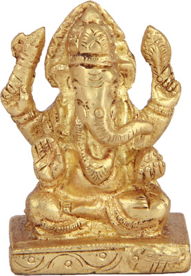 1% OFF on Adaa Brass - Crown Ganesha Seated in Padmasana Showpiece - 5.08 cm 1% OFF on Adaa Brass - Crown Ganesha Seated in Padmasana Showpiece - 5.08 cm