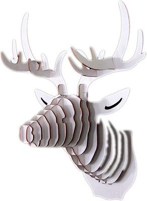 37% OFF on Panache Animal Head AH005-White Showpiece - 80 cm