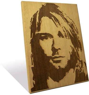 Engrave Kurt Cobain Plaque Medium Showpiece - 30 cm