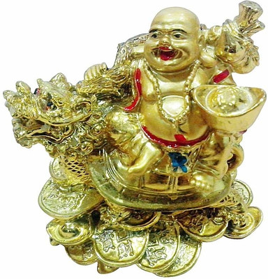42% OFF on Eshoppee Vastu Feng Shui Laughing Buddha Sitting On Dragon Tortoise Showpiece - 7 cm 42% OFF on Eshoppee Vastu Feng Shui Laughing Buddha Sitting On Dragon Tortoise Showpiece - 7 cm
