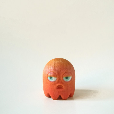 11% OFF on MyObjectify Pacman Ghost: Orange, Bored Showpiece - 3 cm
