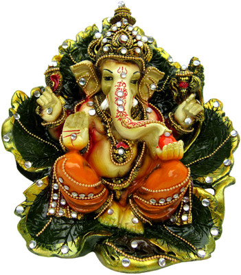1% OFF on Creativity Centre Ganesha seated on leaf Showpiece - 15.5 cm 1% OFF on Creativity Centre Ganesha seated on leaf Showpiece - 15.5 cm