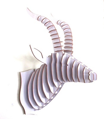 50% OFF on Panache Animal Head AH006-White Showpiece - 80 cm