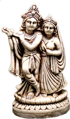 33% OFF on Amazing India Lord Krishna & Goddess Radha Statue Showpiece - 7.5 cm