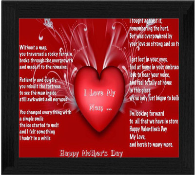 44% OFF on Ellicon B302 I Love You Mom Showpiece - 19.5 cm