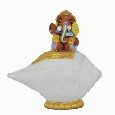 Global Ganesha Lord Ganesha Showpiece - 11.43 cm Global Ganesha Lord Ganesha Showpiece - 11.43 cm