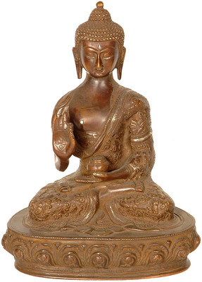 20% OFF on Exotic India Blessing Introspective Buddha with His Life Carved on His Robe Showpiece - 24.13 cm 20% OFF on Exotic India Blessing Introspective Buddha with His Life Carved on His Robe Showpiece - 24.13 cm