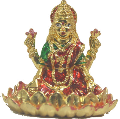 65% OFF on Jyoti Laxmi Sitting New White Metal Statue Showpiece - 4.5 cm