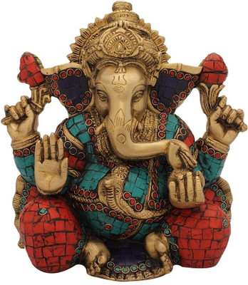 StatueStudio Ganesha Stone Showpiece - 22.86 cm StatueStudio Ganesha Stone Showpiece - 22.86 cm