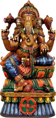 20% OFF on Exotic India Lord Ganesha Seated on Lotus Showpiece - 60.96 cm 20% OFF on Exotic India Lord Ganesha Seated on Lotus Showpiece - 60.96 cm