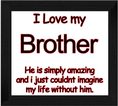 44% OFF on Ellicon B416 I Love My Brother Showpiece - 19.5 cm