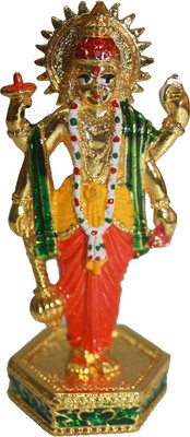 65% OFF on Jyoti Standing Narayan White Metal Statue Showpiece - 8 cm